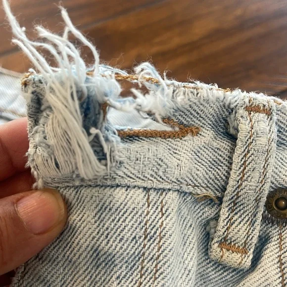 Vintage Wrangler light wash blue denim jeans high waisted rise sz 29 waist - Picture 9 of 16